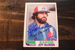 TARJETA AUTOGRAFIADA JEFF REARDON MONTREAL EXPOS - Imagen 1 de 1