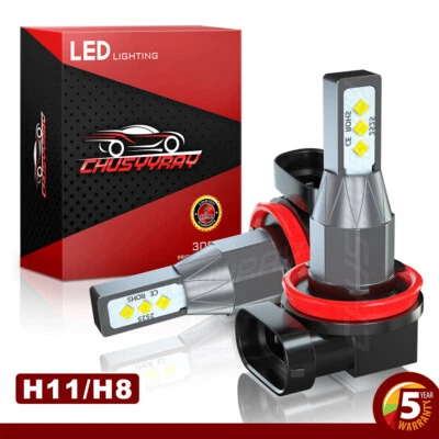 Para Mercedes-Benz ML350 2006-2011 - 2X H11/H8 LED Bombillas antiniebla/de conducción blancas Foto 1 de 4