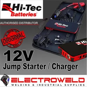 HI-TEC Mini Battery Jump Starter Charger Pack, Li-Ion, 12V Car Laptop Phone USB - Picture 1 of 8