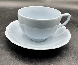 Vintage Johnson Brothers Greydawn Blau Teetasse & Untertasse. Made In England. Pastell - Bild 1 von 9