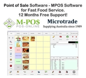 Point of Sale Software - POS for Fast Food Service. Easy use & 12 month support! - Picture 1 of 6