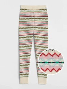 GAP GIRL'S FAIRISLE SWEATER LEGGINGS ORG. $39.95 SIZE 14 BNWT - Picture 1 of 3