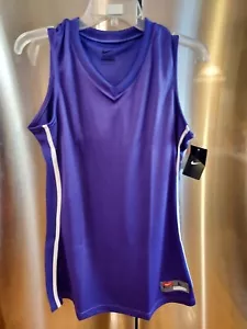 Nike 509171 Purple and white women's basketball tank top, sz L, NWT Reg $35. - Picture 1 of 3
