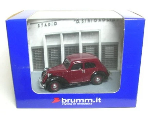 Fiat 1100 (Rosso) + 2 Figure 1:43 BRUMM - Immagine 1 di 1