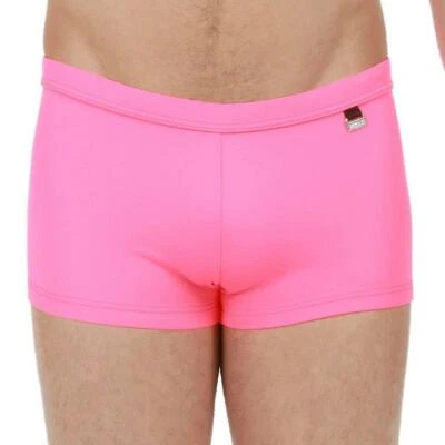 HOM Badehose Hipster Splash Gr. L EU 6 Pink Neon neu - Bild 1 von 4
