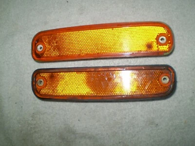 Par de 1973-1980 CHEVY GMC Pickup Truck luzes indicadoras laterais lentes âmbar #3 - Imagem 1 de 4