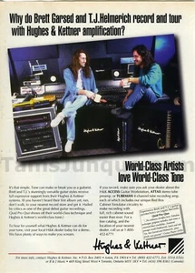 1993 Hughes Kettner Amps Helmerich Garsed Old PRINT AD Great Wall Decor (3154) - Picture 1 of 1