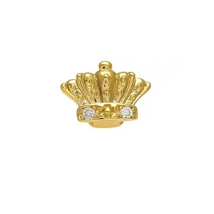 Upper Row Teeth Crown Gold Plated Braces 18K Single Personalized Braces - Photo 1/5
