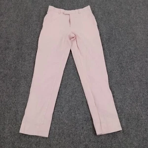 Lauren Ralph Lauren Pants Youth Girls Size 16R Pink Linen Straight Leg Casual - Picture 1 of 14