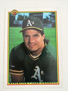 BOWMAN TOPPS 1990 MLB Card JOSE CANSECO Oakland A’s  #460 EX-NM! ⚾️⚾️⚾️