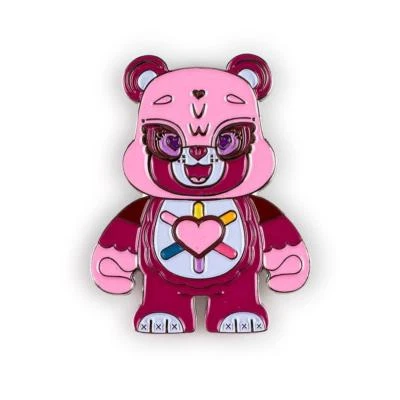 kidrobot Care Bears Enamel Pins Series - Hopeful Heart Bear - New - Image 1 of 3
