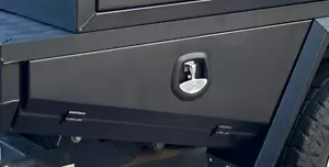 Black Aluminium Under Tray Underboay Ute Truck Tool Box Storage 770 x 200x 395 - Picture 1 of 7
