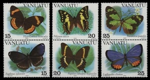 Vanuatu 1983 - Mi-N.o 644-649 (I) ** - Estampillada sin montar o nunca montada - Mariposas / Mariposas - Imagen 1 de 1