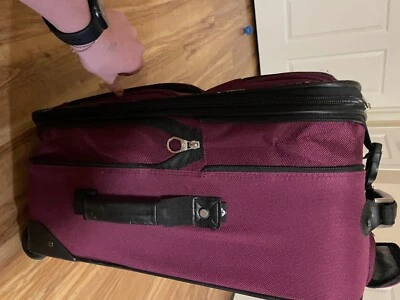 suitcase, samsonite, purple/maroon - Image 1 of 4