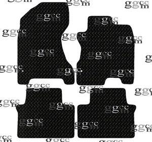 FITS RENAULT KOLEOS 2008 TO 2016 TAILORED BLACK RUBBER CAR FLOOR MATS. (4 CLIPS) - Picture 1 of 6