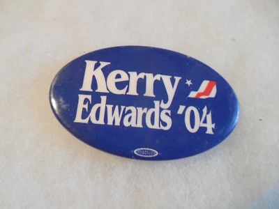 Президентский значок назад кампании кнопка президента Джон Керри Эдвардс политический '04 - Изображение 1 из 2