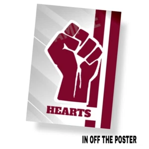 Heart Of Midlothian Football Fan Wall Art Poster Print. Size A3 (PRINT ONLY). - Picture 1 of 5
