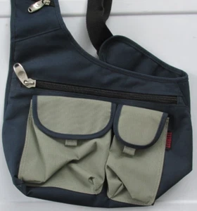 Everest Messenger Bag Bag Crossbody Heavy Duty Blue Sling Pockets - Picture 1 of 3