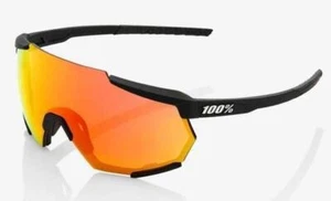 100% Racetrap Soft Tact Black Cycling Sunglasses, Hiper Red Multilayer Mirror - Picture 1 of 1
