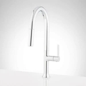 Signature Hardware SHXCBK100CP Bok 1.8 GPM Single Hole Pull Down Kitchen Faucet, - Picture 1 of 3
