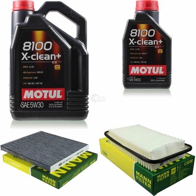 MOTUL 6L MOTOR-ÖL+MANN-FILTER für Toyota Corolla Kombi _E12J_ _E12T_ 2.0 D-4D - Bild 1 von 4