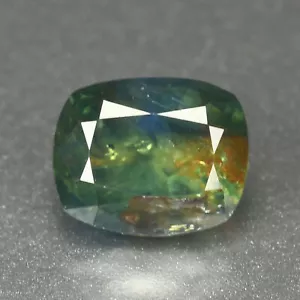 1.47 Ct Cushion Cut 6.6 x 5.3 MM 100% Natural Bluish Green Australian Sapphire - Picture 1 of 5