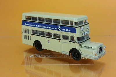 Brekina 61203 IFA Do 56 Doppelstockbus BVG Centrum Warenhaus 1:87 NEU Modellauto - Bild 1 von 3