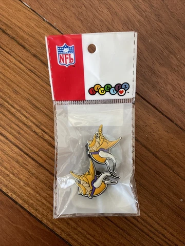 New In Package Minnesota Vikings Official Crocs Licensed Jibbitz Set Of 2 Pieces Cover