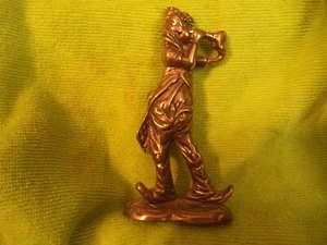 BRASS CLOWN PLAYING MUSICAL INSTRUMENT - Picture 1 of 4