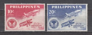 FILIPPINE 1960 - Posta aerea - 25° anniversario dell'aeronautica - NUOVO MNH** - Foto 1 di 1