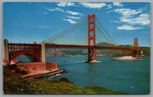 San Francisco CA Die Golden Gate Bridge Postkarte - Bild 1 von 3