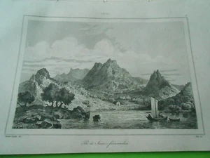 Gravure 1840 - Chile Chili Ile de Juan Fernandez - Picture 1 of 1
