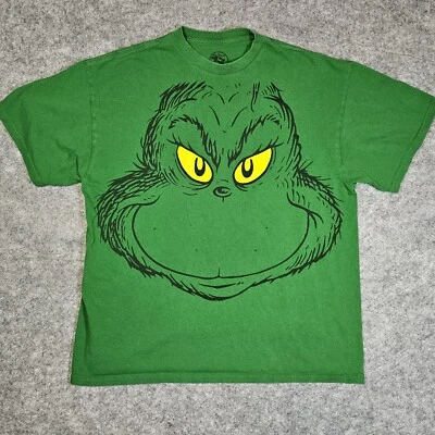 Dr Seuss The Grinch T 恤男式 XL Whoville How The Grinch Stole Christmas — 第 1/4 张图片