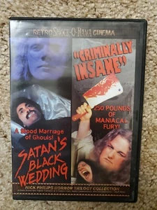 Satan's Black Wedding / Criminally Insane (DVD 2005) - Picture 1 of 3