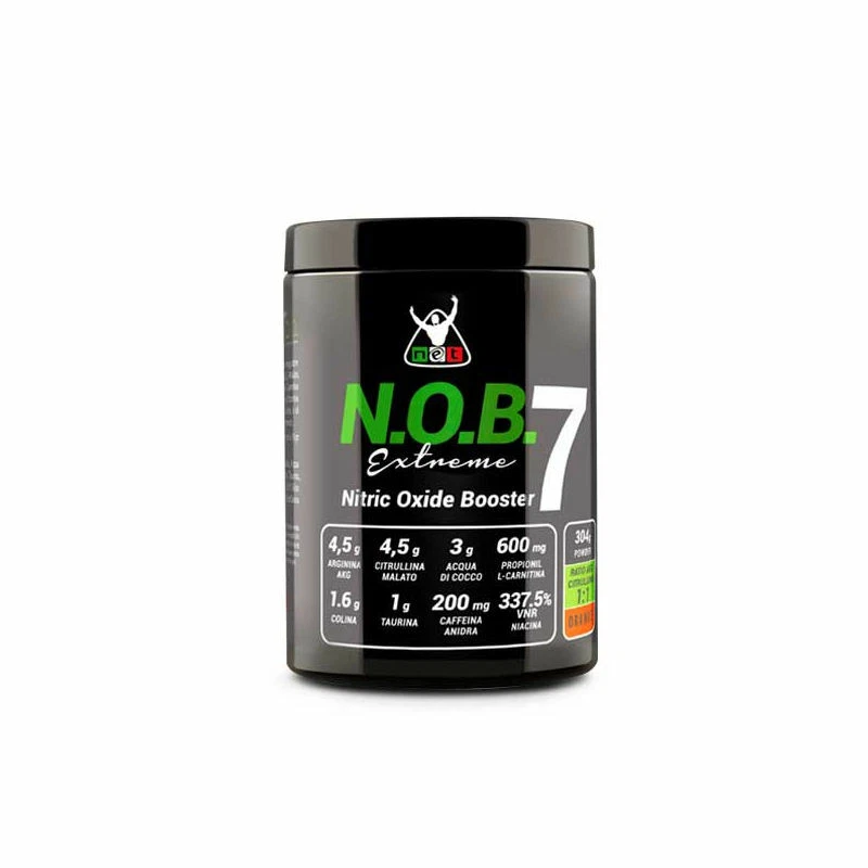 Net Integratori NOB 7 EXTREME arginina pre allenamento gusto ORANGE 304g