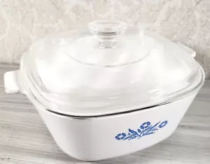 CorningWare Blue Cornflower 2,5 cuartos de galón Cazuela vintage P-2 1/2-B con tapa - Imagen 1 de 6