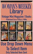 Vintage Woman's Weekly Library Mini Magazin/Bücher (ausgewählte Artikel) 1970s/80s