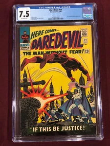 DAREDEVIL 14 CGC 7.5 STAN LEE JOHN ROMITA 1966 - Picture 1 of 3