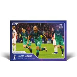 Topps Celebrates 30 Years UCL - Card 040 - Lucas Moura - Tottenham Hotspur - Picture 1 of 2