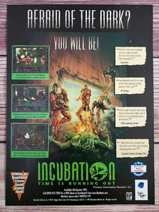 Inkubationszeit läuft ab PC Spiel 1997 Vintage Promo Werbung Kunstdruck Poster - Bild 1 von 3