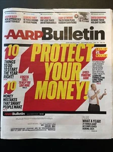AARP Bulletin December 2021 Protect Your Money 10 things to do to start the year - Picture 1 of 3