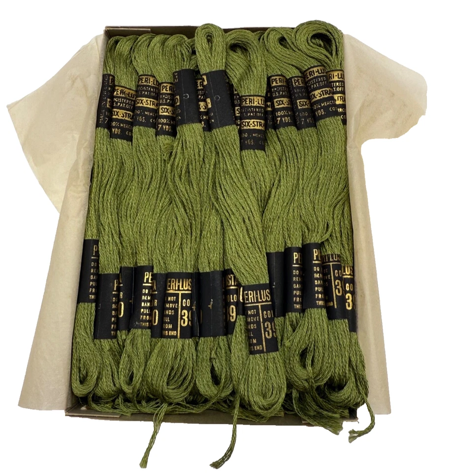 Box of 36 Skeins Peri-lusta Six-Stand Cotton Embroidery Floss Color 390 - Image 1 of 4