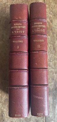 DOSTOIEVSKI L'IDIOT 2 vol./2  Num 1/1500 Alpha 1930 RELiÉ - Photo 1/4