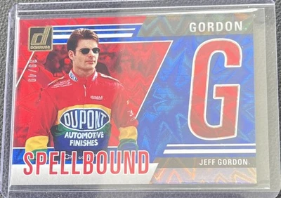 JEFF GORDON 2025 DONRUSS RACING NASCAR SSP HECHIZADO AZUL XPLOSIÓN "G" 39/49 Foto 1 de 2