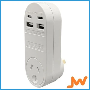 Jackson Outlet Power Adapter With 4 Multi-USB Ports - Picture 1 of 3