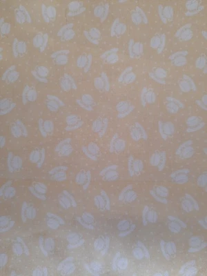 2000 Mary Engelbreit чайная чашка печати ткани ~ бледно-желтый фон ~ 44 «x 36» - Изображение 1 из 4