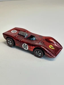 Vintage 1969 Hot Wheels Redline Ferrari - 312P - Red Metallic Hong Kong - Mattel - Picture 1 of 21