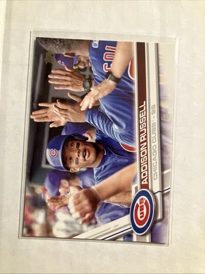 Коллекционные бейсбольные карточки 2017 Topps серия 1 Addison Russell Image Variation SP High Fives - Изображение 1 из 2