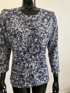 🎄Garnet Hill Merino Wool Button Front Cardigan/ Sweater size L - Picture 1 of 7