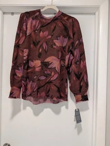 Maglione girocollo Democracy donna L floreale acrilico misto mohair boho colorato  - Foto 1 di 8